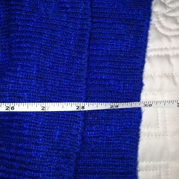 HOLLISTER Navy Blue & White Fair Isles Cotton Knitted Sweater Extra-Small - Picture 12 of 15